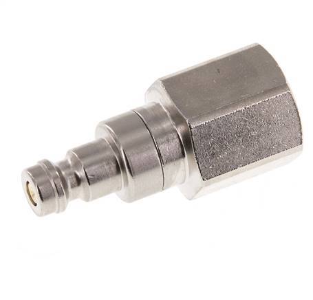 Nickel-plated Brass DN 5 Air Coupling Plug G 3/8 inch Female Double Shut-Off