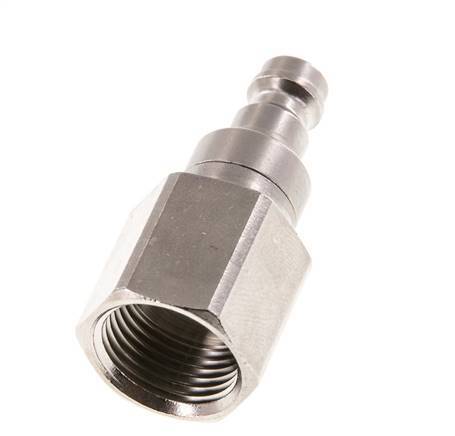 Nickel-plated Brass DN 5 Air Coupling Plug G 3/8 inch Female Double Shut-Off