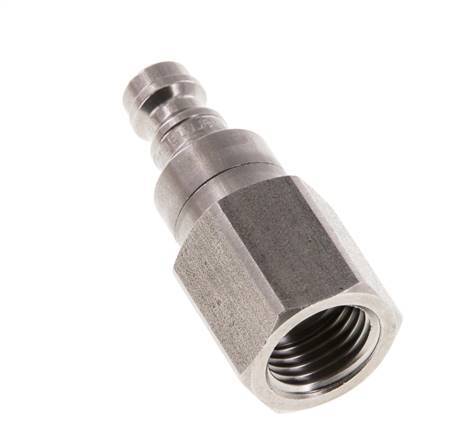 Stainless steel DN 5 Air Coupling Plug G 1/4 inch Female Double Shut-Off