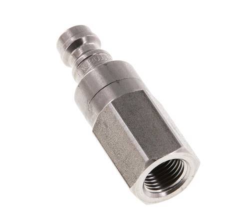 Stainless steel DN 5 Air Coupling Plug G 1/8 inch Female Double Shut-Off
