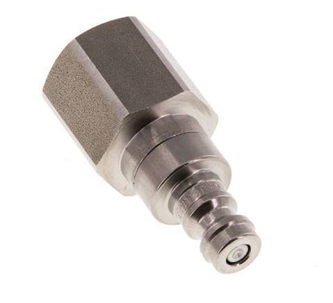 Stainless steel DN 5 Air Coupling Plug G 3/8 inch Female Double Shut-Off