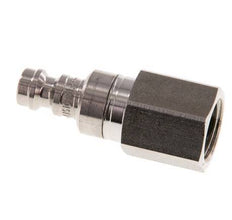 Stainless Steel 316L DN 5 Air Coupling Plug G 1/4 inch Female Double Shut-Off