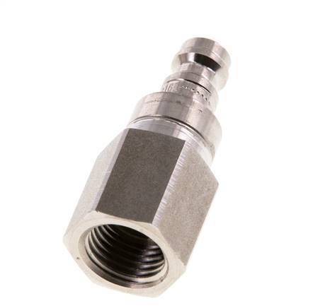 Stainless Steel 316L DN 5 Air Coupling Plug G 1/4 inch Female Double Shut-Off