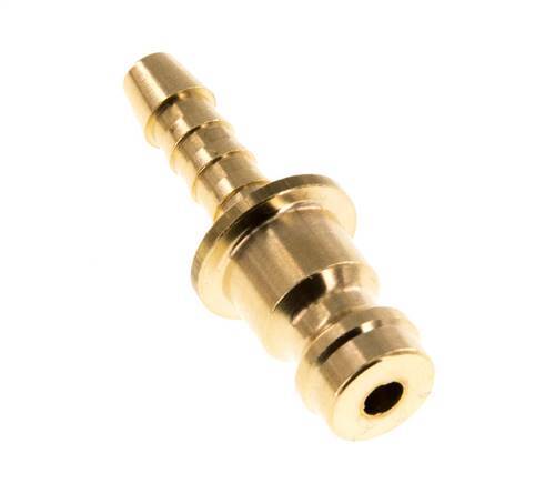 Brass DN 5 Air Coupling Plug 4 mm Hose Pillar [10 Pieces]