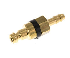 Brass DN 5 Black Air Coupling Plug 6 mm Hose Pillar