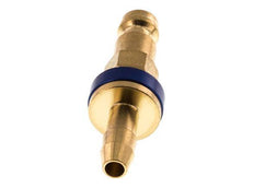 Brass DN 5 Blue-Coded Air Coupling Plug 6 mm Hose Pillar