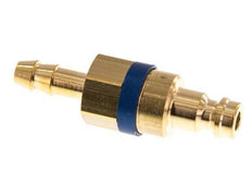 Brass DN 5 Blue Air Coupling Plug 6 mm Hose Pillar