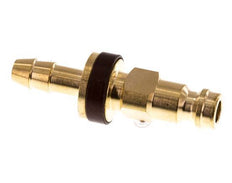 Brass DN 5 Brown-Coded Air Coupling Plug 6 mm Hose Pillar