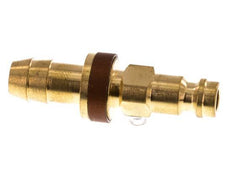 Brass DN 5 Brown-Coded Air Coupling Plug 9 mm Hose Pillar