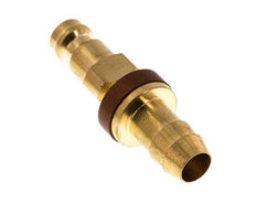 Brass DN 5 Brown-Coded Air Coupling Plug 9 mm Hose Pillar