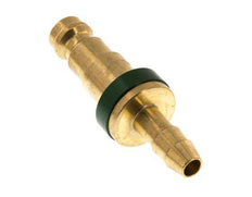 Brass DN 5 Green-Coded Air Coupling Plug 6 mm Hose Pillar