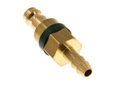 Brass DN 5 Green Air Coupling Plug 6 mm Hose Pillar