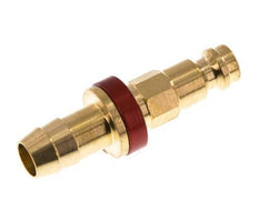 Brass DN 5 Red-Coded Air Coupling Plug 9 mm Hose Pillar