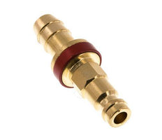 Brass DN 5 Red-Coded Air Coupling Plug 9 mm Hose Pillar