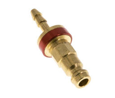 Brass DN 5 Red-Coded Air Coupling Plug 4 mm Hose Pillar