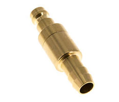 Brass DN 5 Air Coupling Plug 9 mm Hose Pillar Double Shut-Off