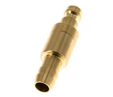 Brass DN 5 Air Coupling Plug 9 mm Hose Pillar Double Shut-Off