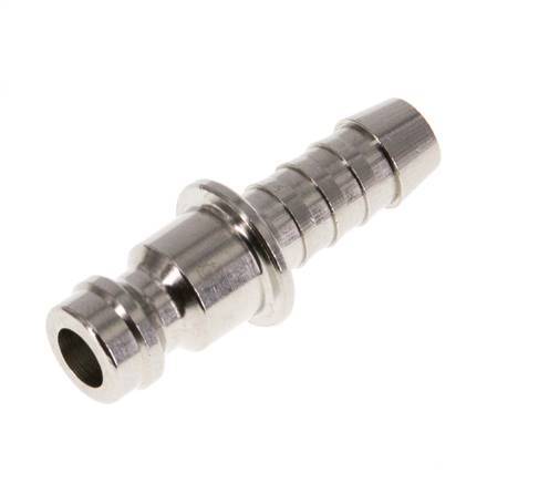 Nickel-plated Brass DN 5 Air Coupling Plug 6 mm Hose Pillar [5 Pieces]