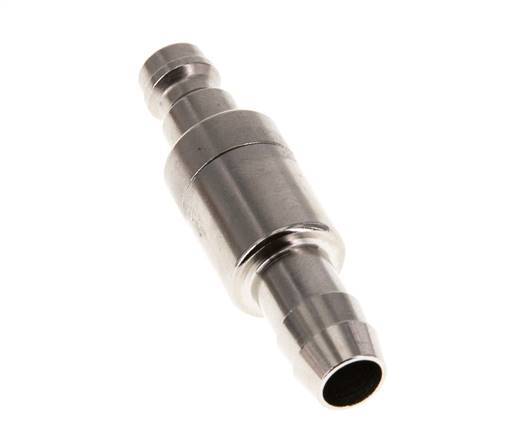 Nickel-plated Brass DN 5 Air Coupling Plug 9 mm Hose Pillar Double Shut-Off
