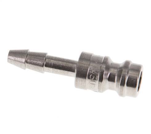 Stainless steel DN 5 Air Coupling Plug 4 mm Hose Pillar