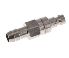 Stainless steel DN 5 Air Coupling Plug 9 mm Hose Pillar Double Shut-Off