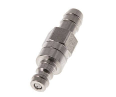 Stainless steel DN 5 Air Coupling Plug 9 mm Hose Pillar Double Shut-Off