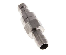 Stainless steel DN 5 Air Coupling Plug 9 mm Hose Pillar Double Shut-Off