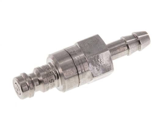Stainless Steel 316L DN 5 Air Coupling Plug 4 mm Hose Pillar