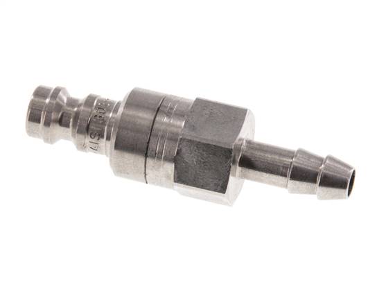 Stainless Steel 316L DN 5 Air Coupling Plug 4 mm Hose Pillar