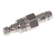 Stainless Steel 316L DN 5 Air Coupling Plug 9 mm Hose Pillar Double Shut-Off