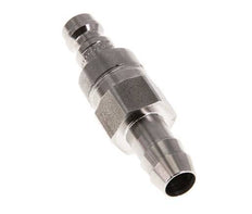 Stainless Steel 316L DN 5 Air Coupling Plug 9 mm Hose Pillar Double Shut-Off