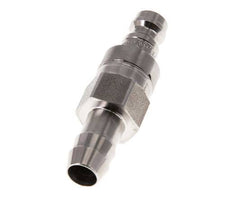 Stainless Steel 316L DN 5 Air Coupling Plug 9 mm Hose Pillar Double Shut-Off