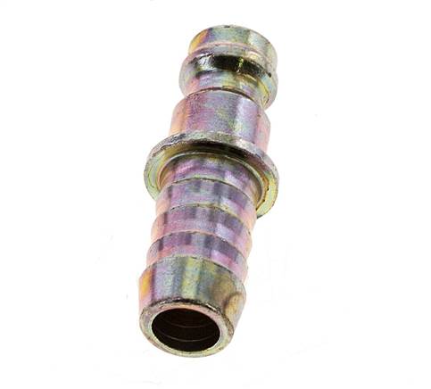 Hardened steel DN 5 Air Coupling Plug 8 mm Hose Pillar