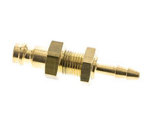 Brass DN 5 Air Coupling Plug 4 mm Hose Pillar Bulkhead