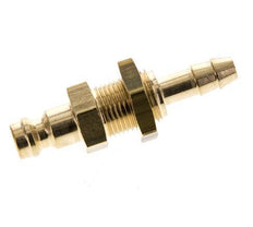 Brass DN 5 Air Coupling Plug 6 mm Hose Pillar Bulkhead