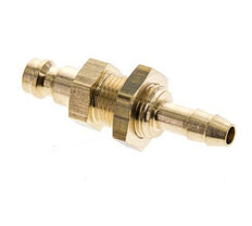 Brass DN 5 Air Coupling Plug 6 mm Hose Pillar Bulkhead