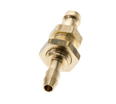 Brass DN 5 Air Coupling Plug 6 mm Hose Pillar Bulkhead
