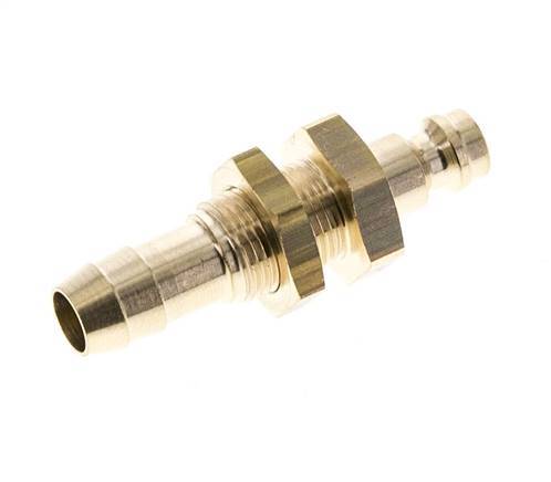 Brass DN 5 Air Coupling Plug 9 mm Hose Pillar Bulkhead