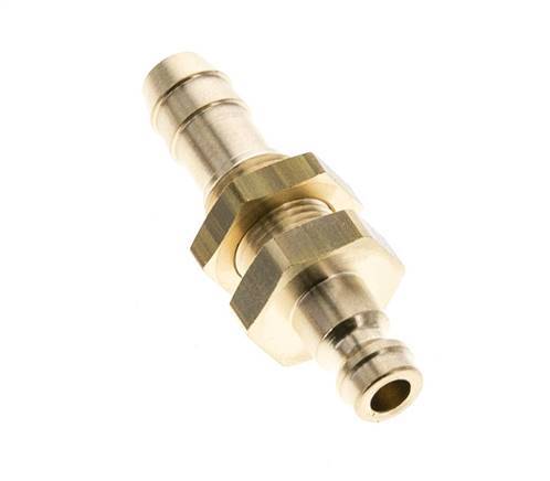 Brass DN 5 Air Coupling Plug 9 mm Hose Pillar Bulkhead