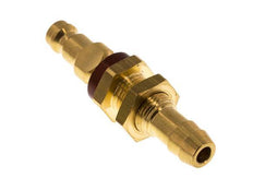 Brass DN 5 Brown-Coded Air Coupling Plug 9 mm Hose Pillar Bulkhead