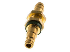 Brass DN 5 Green-Coded Air Coupling Plug 9 mm Hose Pillar Bulkhead