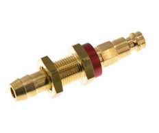 Brass DN 5 Red-Coded Air Coupling Plug 9 mm Hose Pillar Bulkhead