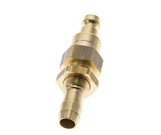 Brass DN 5 Air Coupling Plug 9 mm Hose Pillar Bulkhead Double Shut-Off