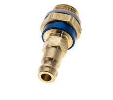 Brass DN 5 Blue-Coded Air Coupling Plug G 1/4 inch Male