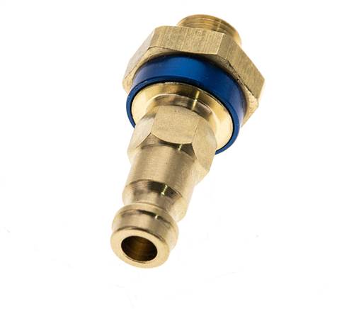 Brass DN 5 Blue-Coded Air Coupling Plug G 1/8 inch Male