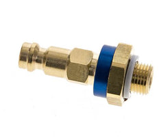Brass DN 5 Blue-Coded Air Coupling Plug G 1/8 inch Male