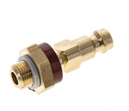 Brass DN 5 Brown-Coded Air Coupling Plug G 1/8 inch Male