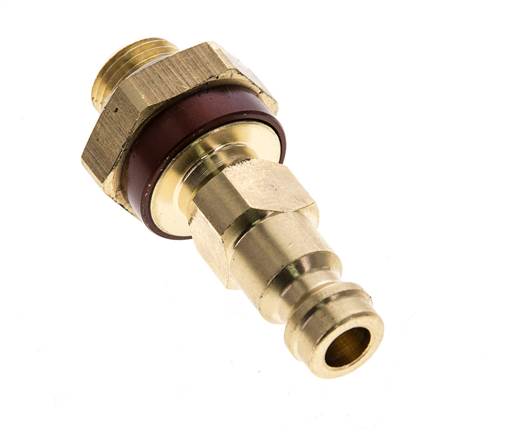 Brass DN 5 Brown-Coded Air Coupling Plug G 1/8 inch Male