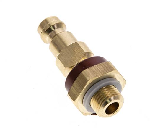 Brass DN 5 Brown-Coded Air Coupling Plug G 1/8 inch Male