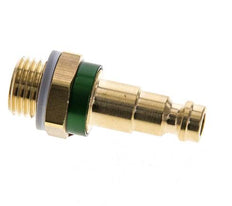 Brass DN 5 Green-Coded Air Coupling Plug G 1/4 inch Male
